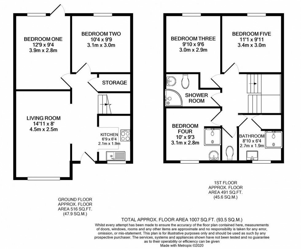 Floorplan for Galsworthy Drive, Caversham, Reading