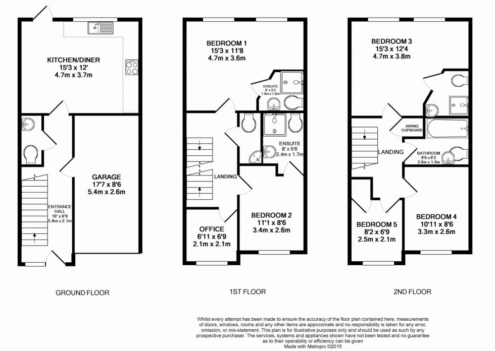 Floorplan for Cintra Close, Reading, Berkshire