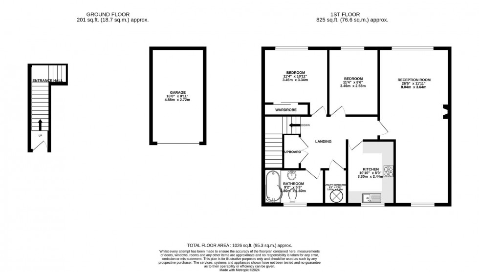 Floorplan for Old Bath Road, Calcot, Reading