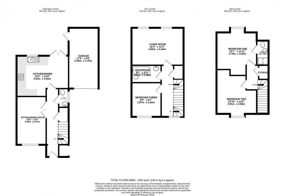 Floorplan for Ruskin, Caversham, Reading