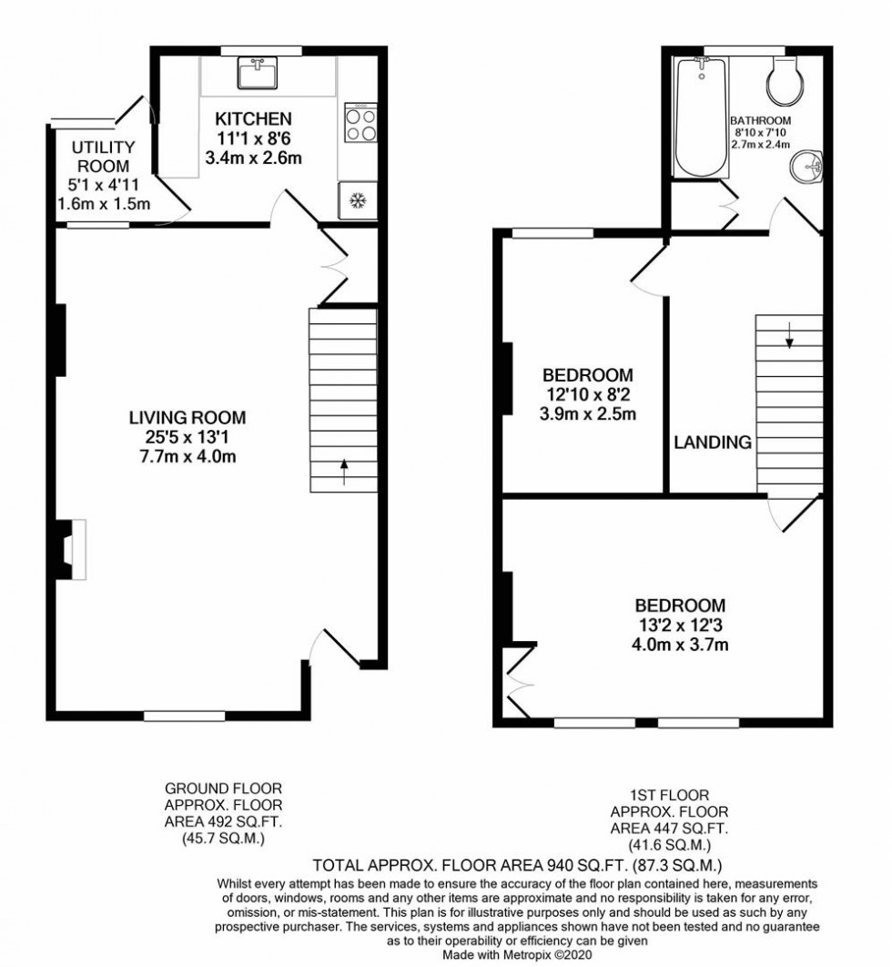 Floorplan for Oxford Street, Caversham, Reading