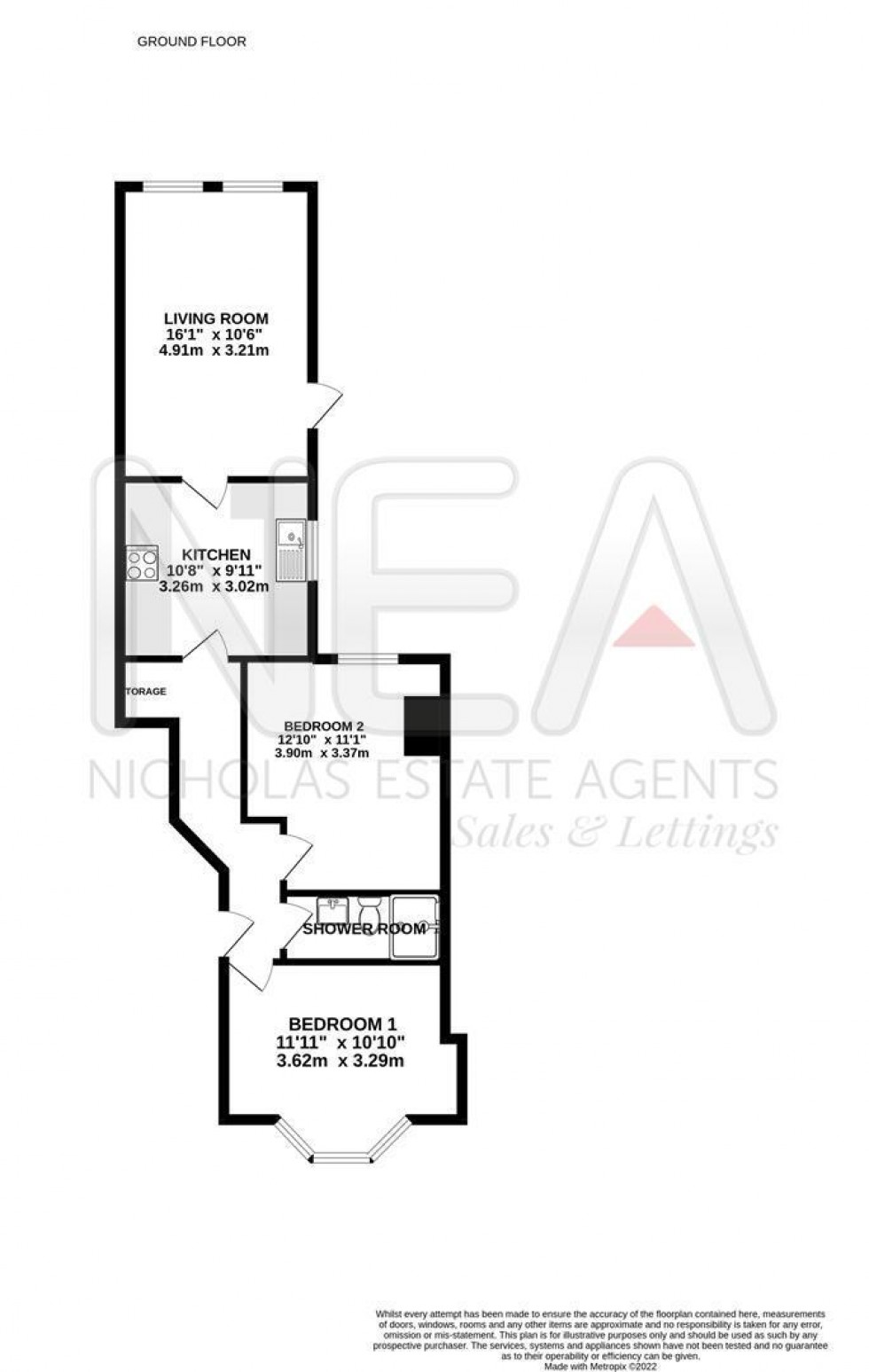 Floorplan for Oxford Road, Reading, Berkshire