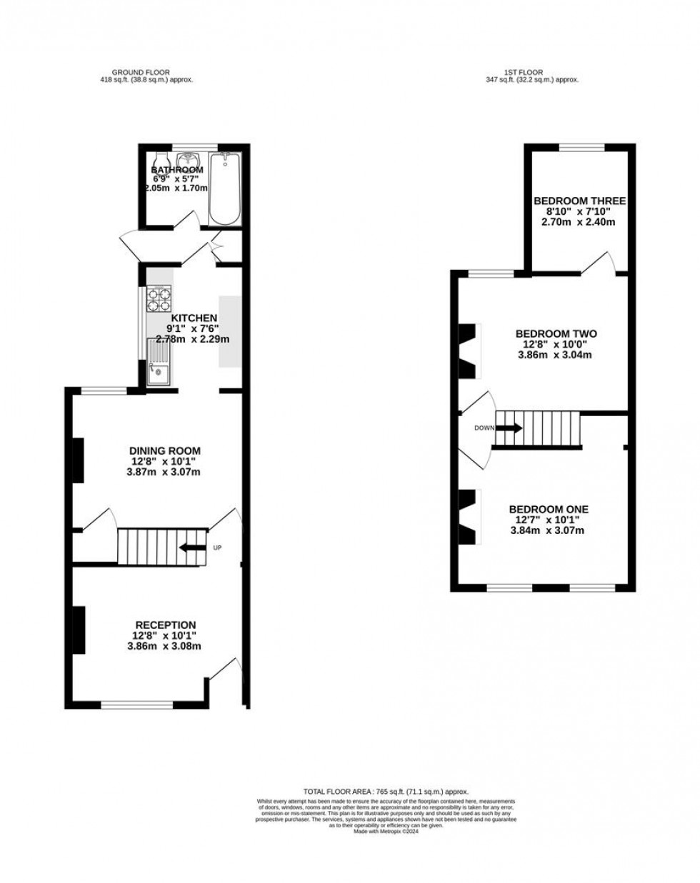 Floorplan for Sherwood Street, Reading, Berkshire