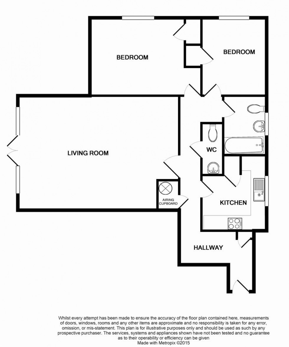 Floorplan for Treetops, Caversham, Reading