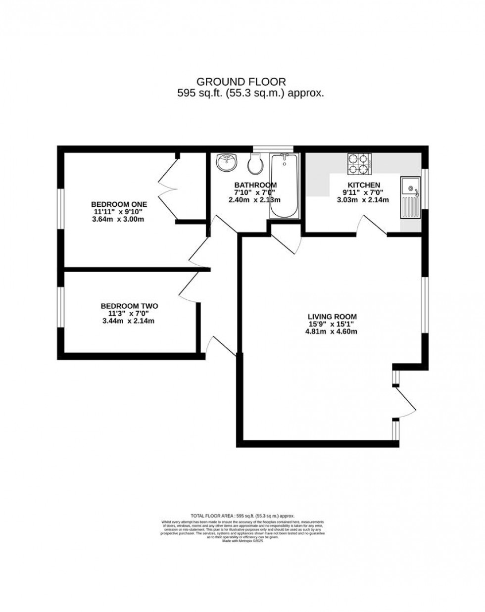 Floorplan for Elliots Way, Caversham, Reading