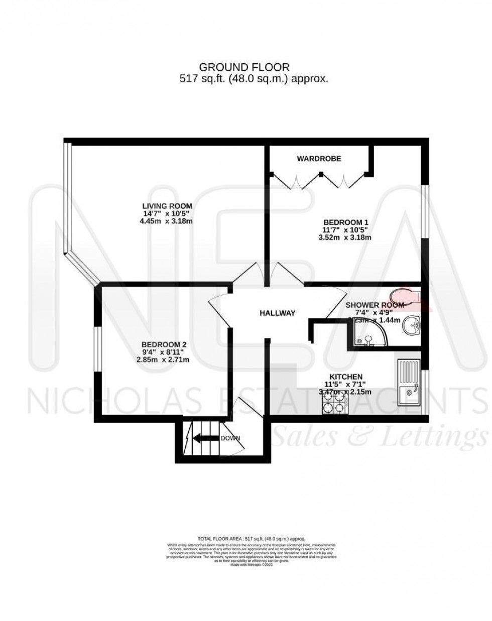 Floorplan for Hemdean Road, Caversham, Reading