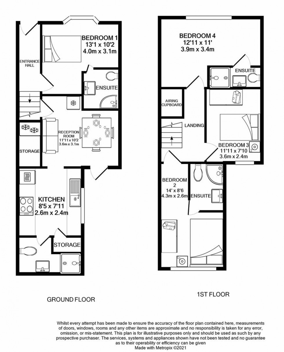 Floorplan for Wilton Road, Reading, Berkshire
