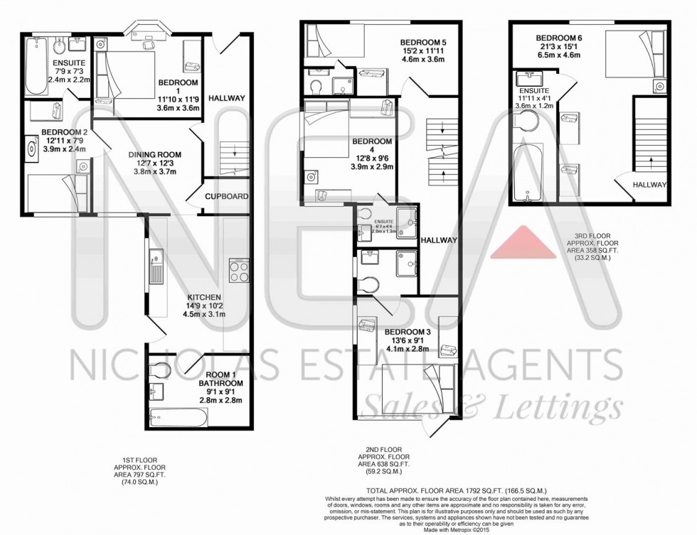 Floorplan for Gosbrook Road, Caversham, Reading