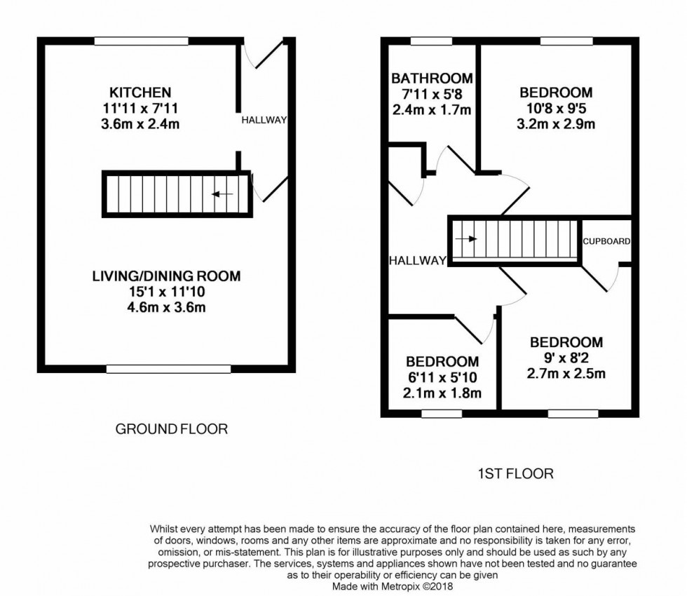 Floorplan for Grove Road, Emmer Green, Reading