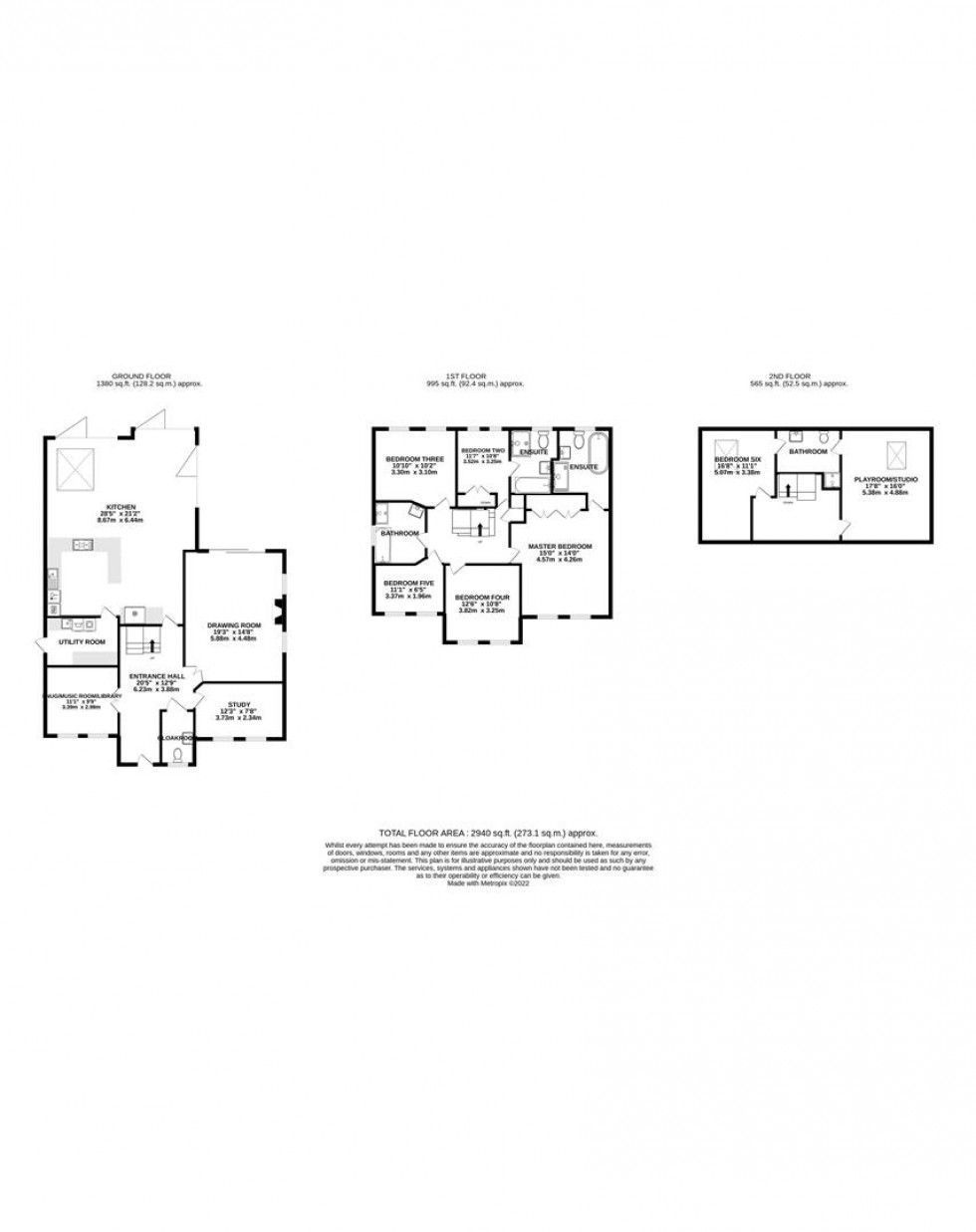 Floorplan for Copperfields, Caversham Heights, Reading