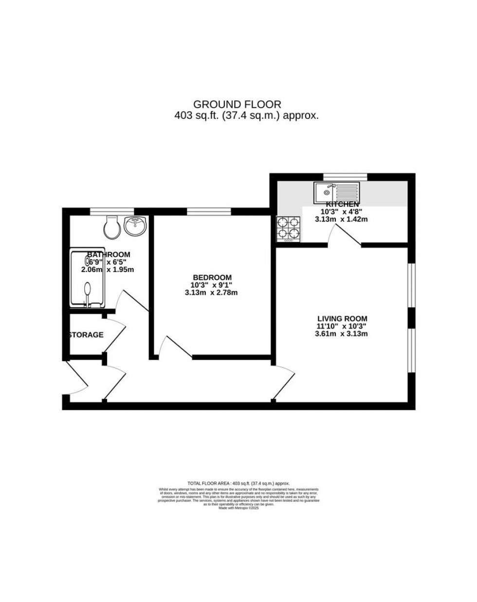Floorplan for Send Road, Caversham, Reading