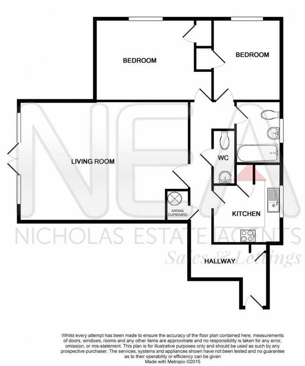 Floorplan for Treetops, Caversham, Reading