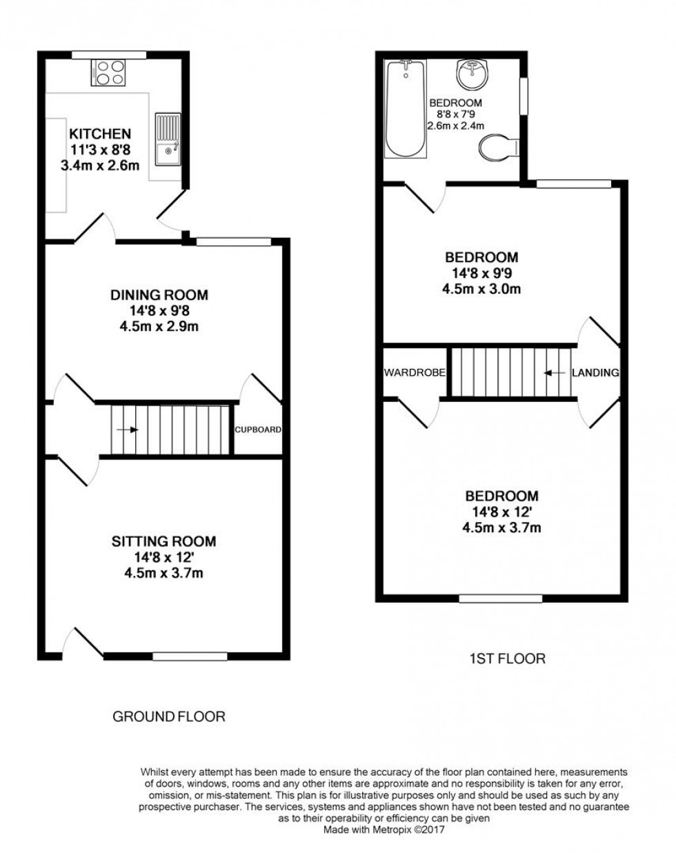 Floorplan for South Street, Caversham, Reading
