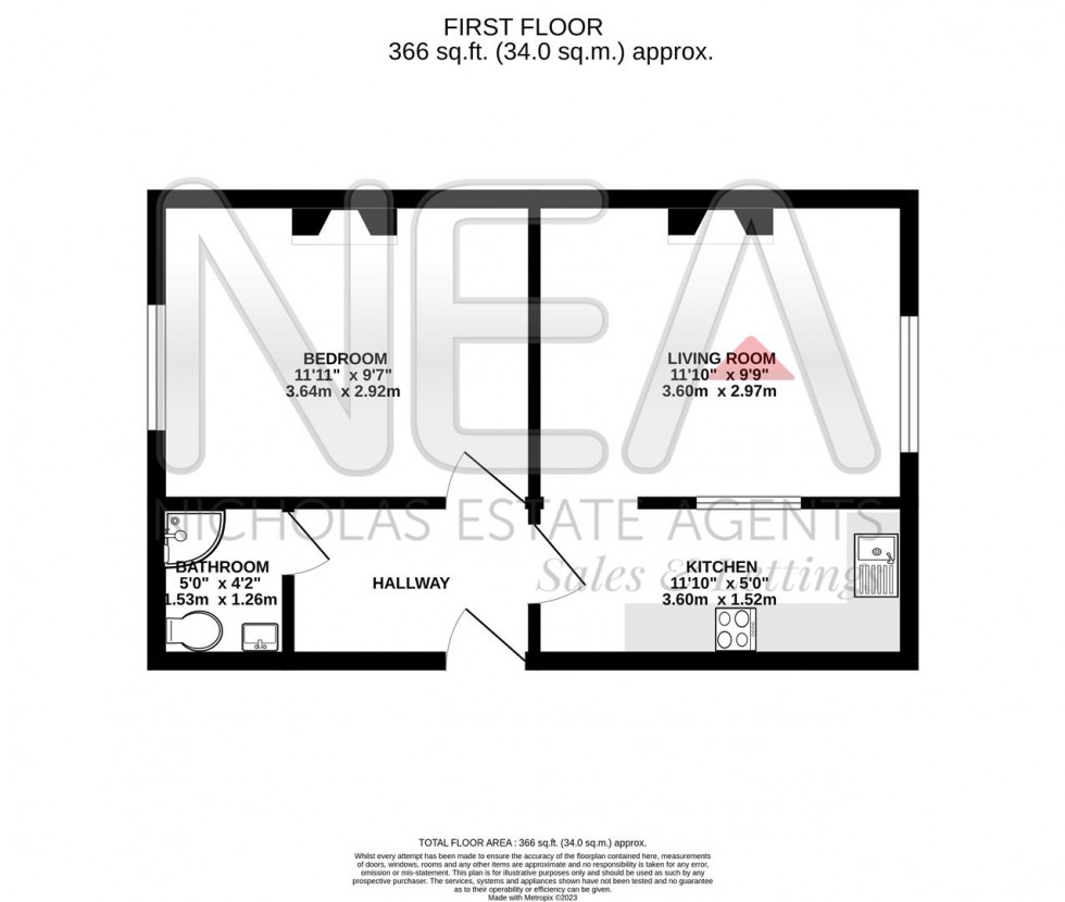 Floorplan for Prospect Street, Caversham, Reading