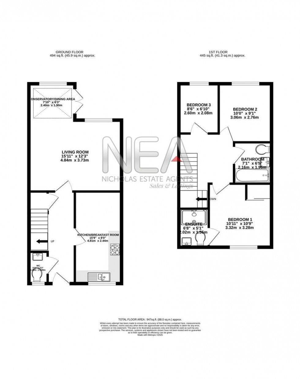 Floorplan for Buckingham Gate, Emmer Green