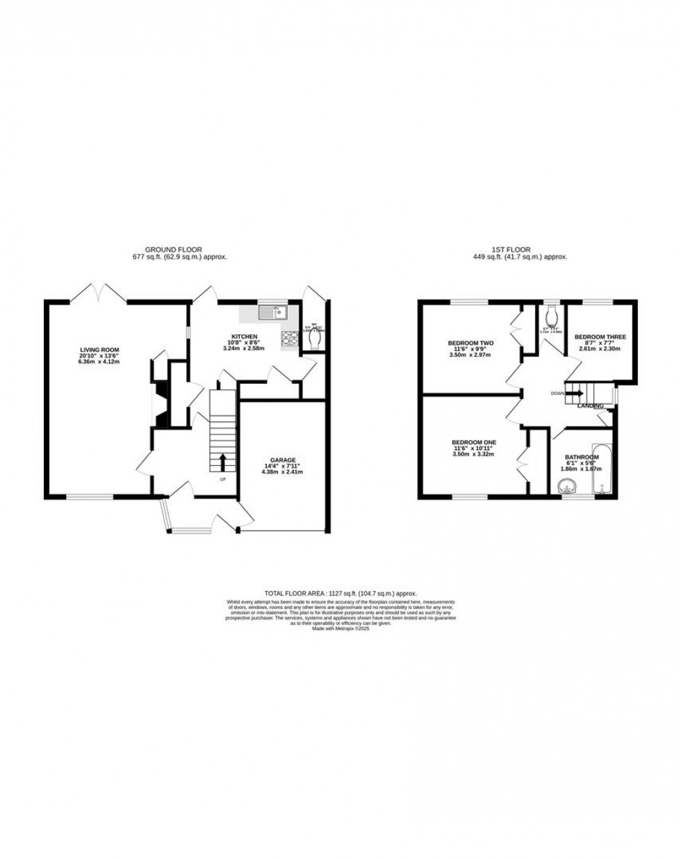 Floorplan for Rotherfield Way, Emmer Green, Reading