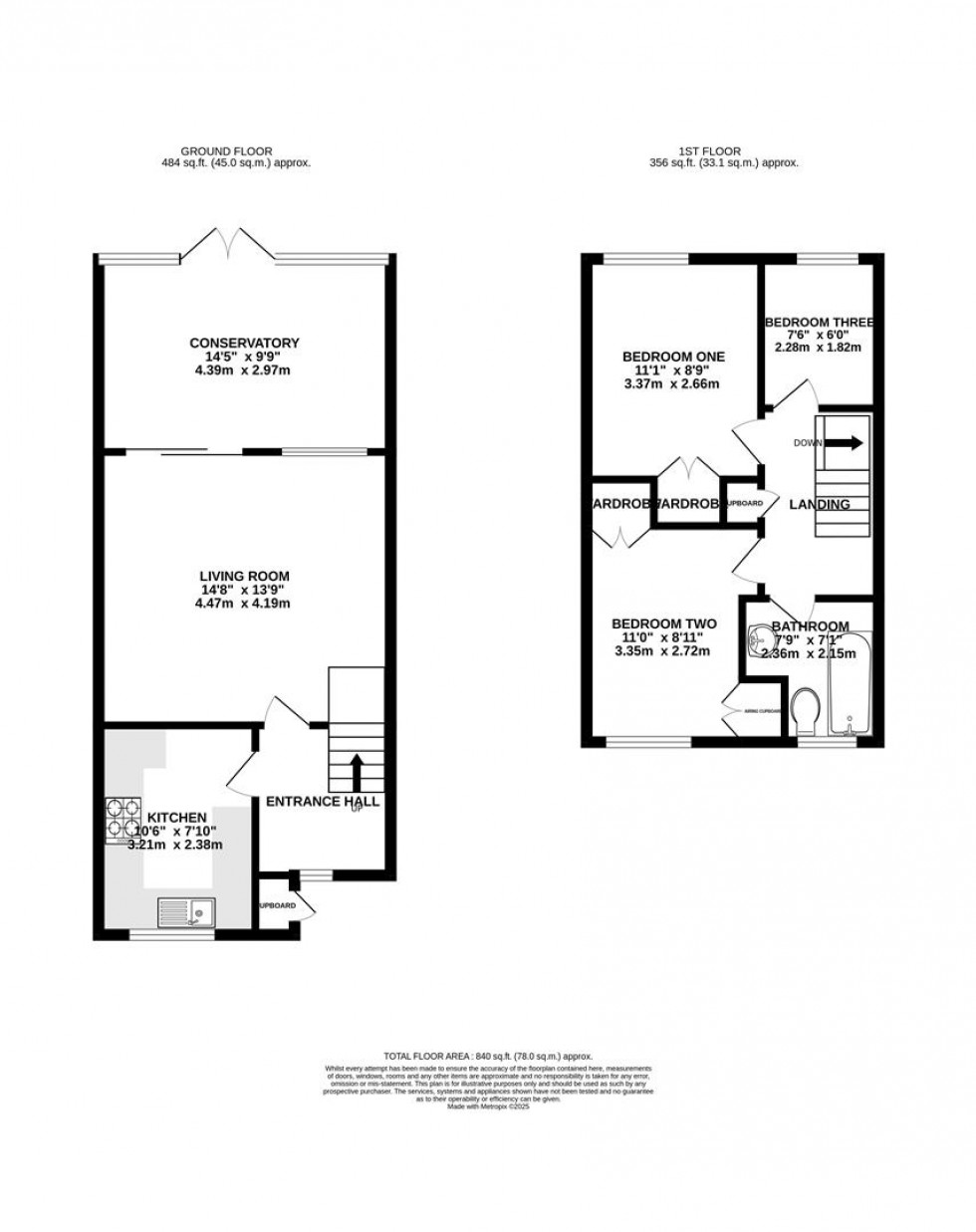 Floorplan for Lowfield Road, Caversham, Reading