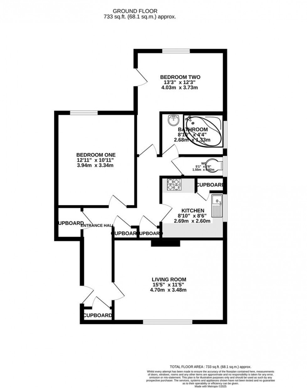 Floorplan for Send Road, Caversham, Reading