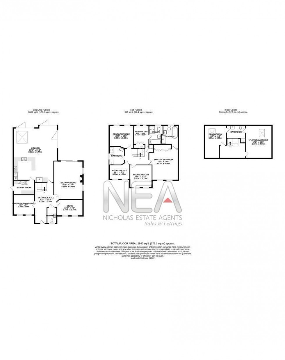 Floorplan for Copperfields, Caversham, Reading