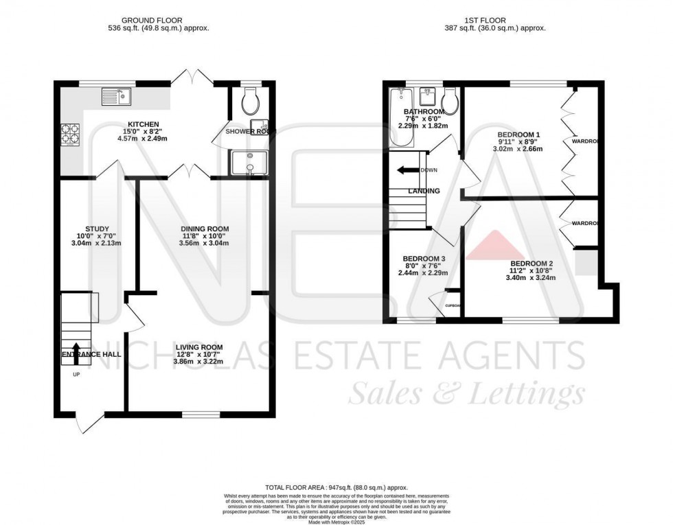 Floorplan for Brunswick Street, Reading