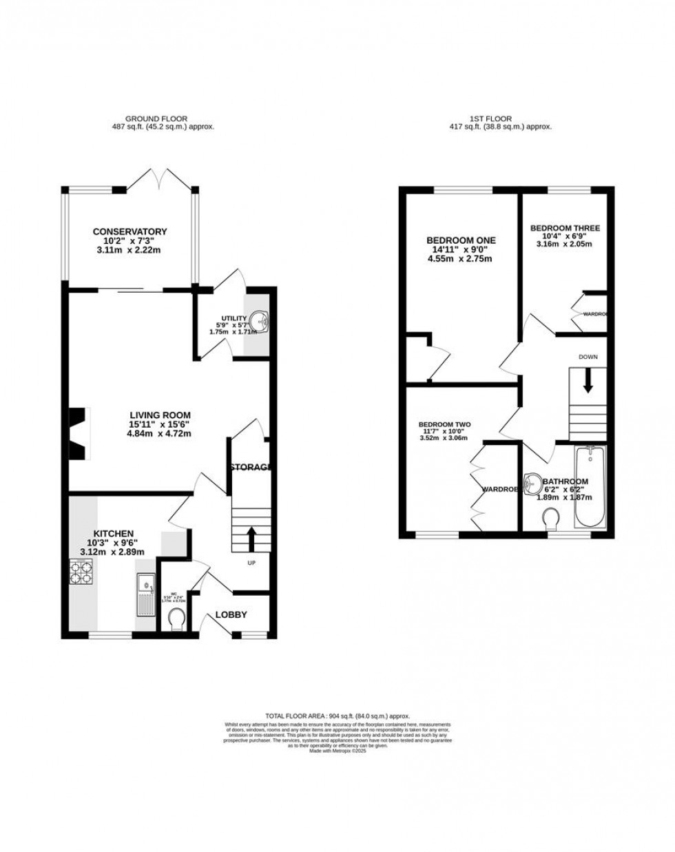 Floorplan for Bellingham Walk, Emmer Green, Reading