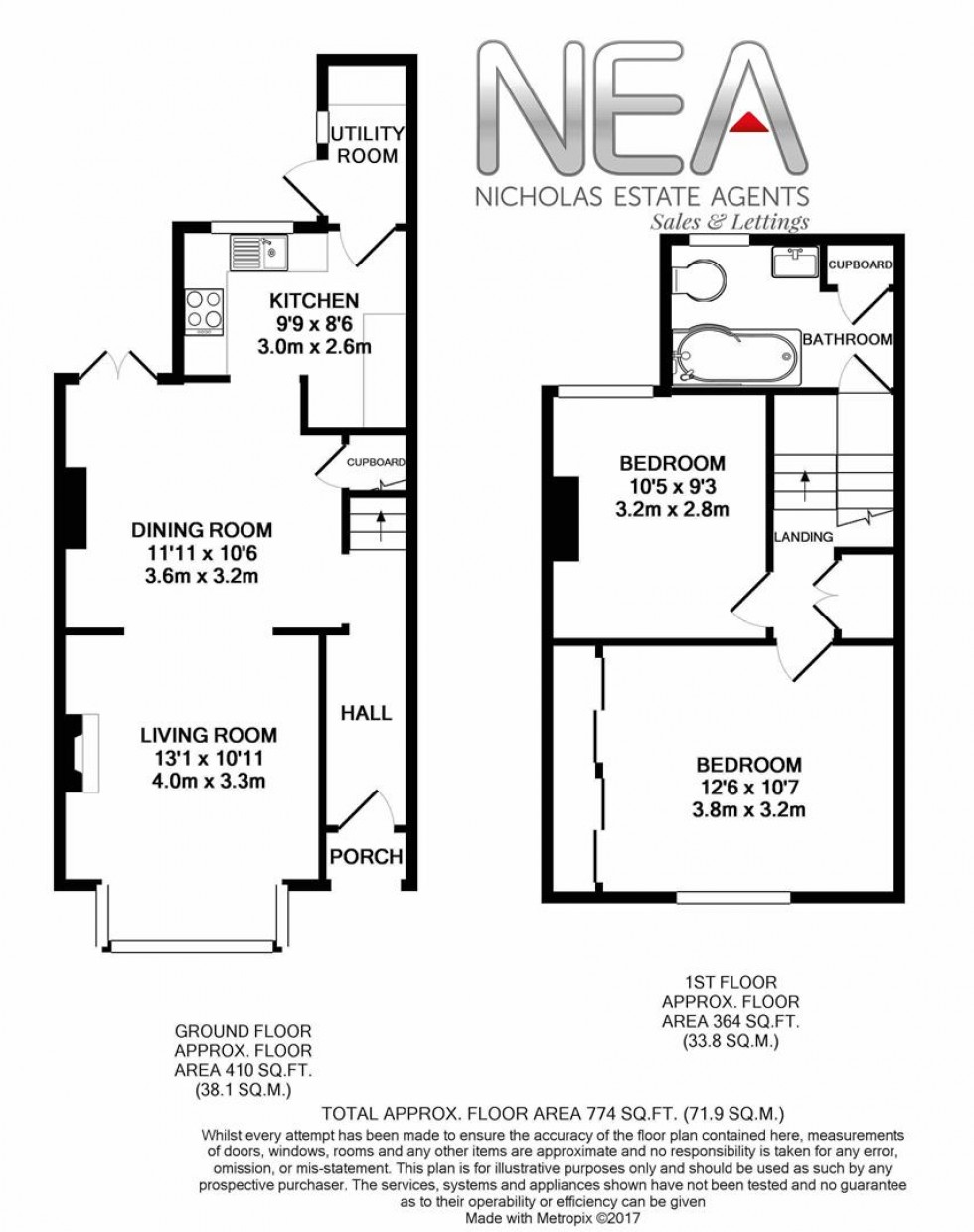 Floorplan for Westfield Road, Caversham, Reading