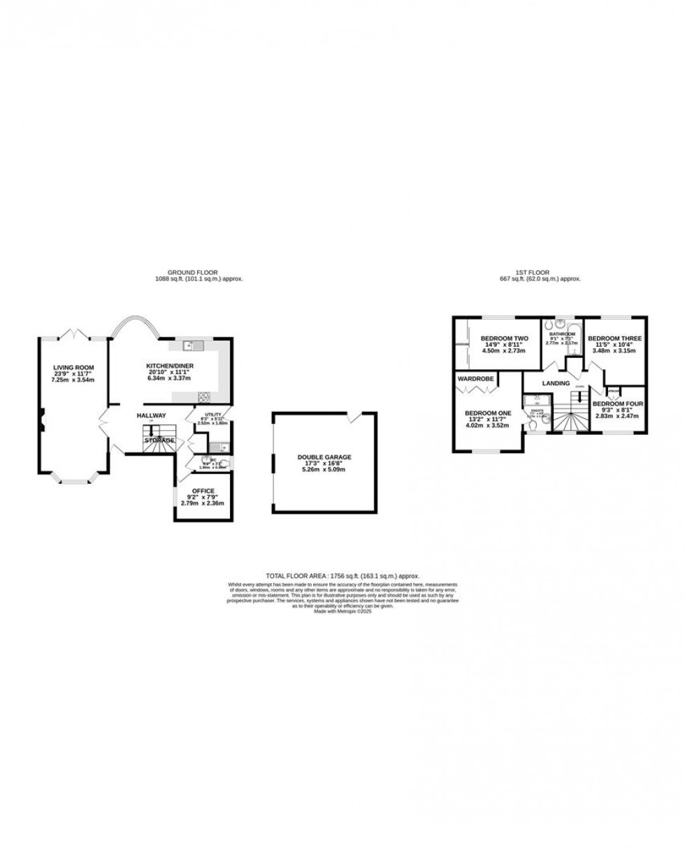Floorplan for Hunters Chase, Caversham, Reading