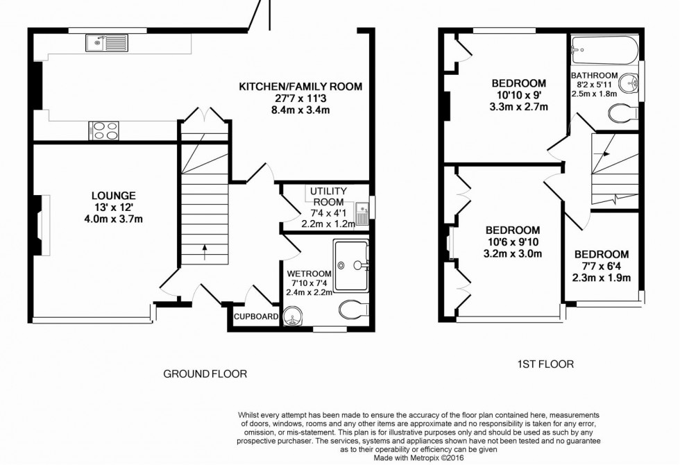 Floorplan for Mayfield Drive, Caversham, Reading