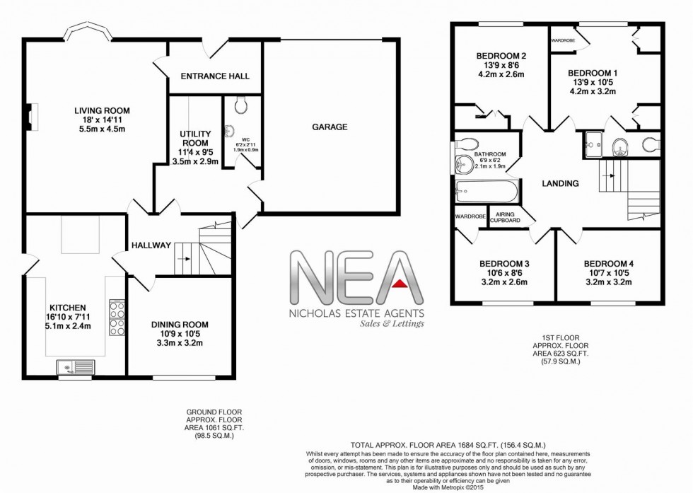Floorplan for Woodcote Road, Caversham, Reading