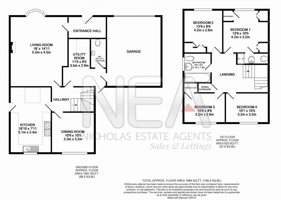 Floorplan for Woodcote Road, Caversham, Reading