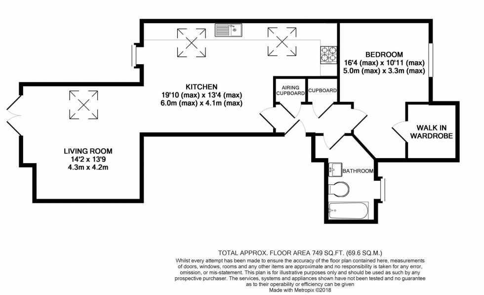 Floorplan for George Close, Caversham, Reading