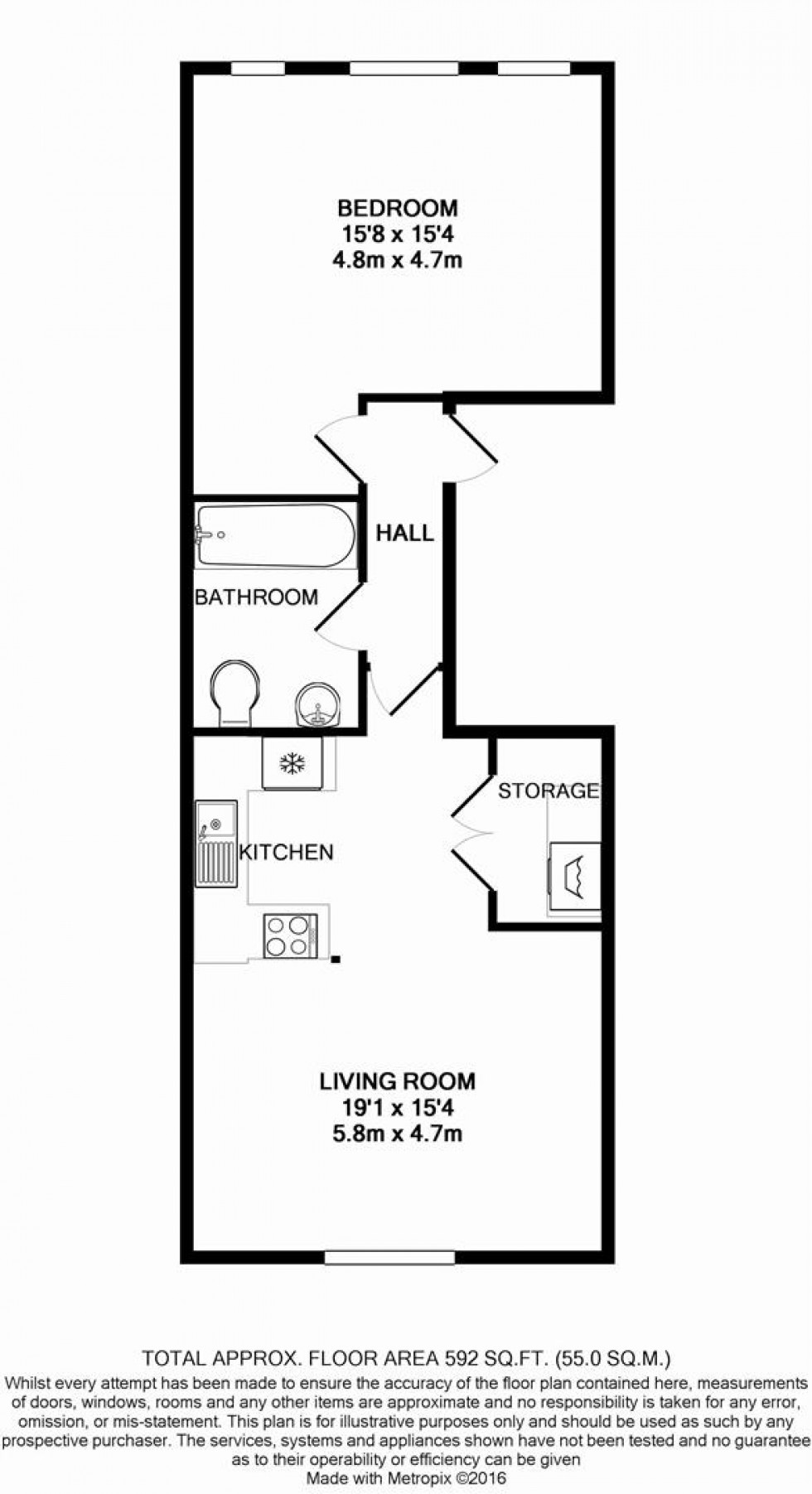 Floorplan for Prospect Street, Caversham, Reading