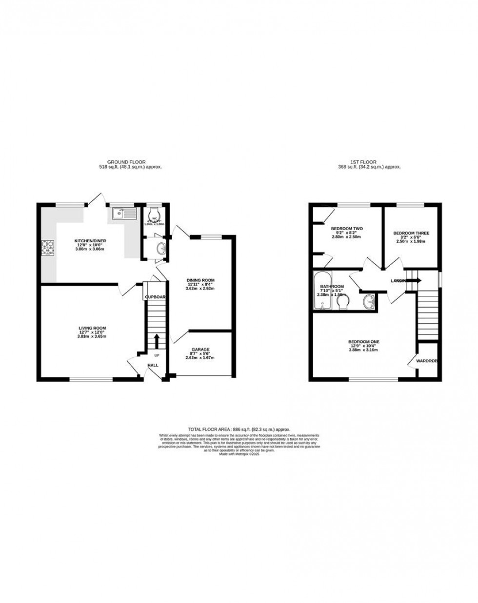 Floorplan for Nelson Road, Caversham, Reading