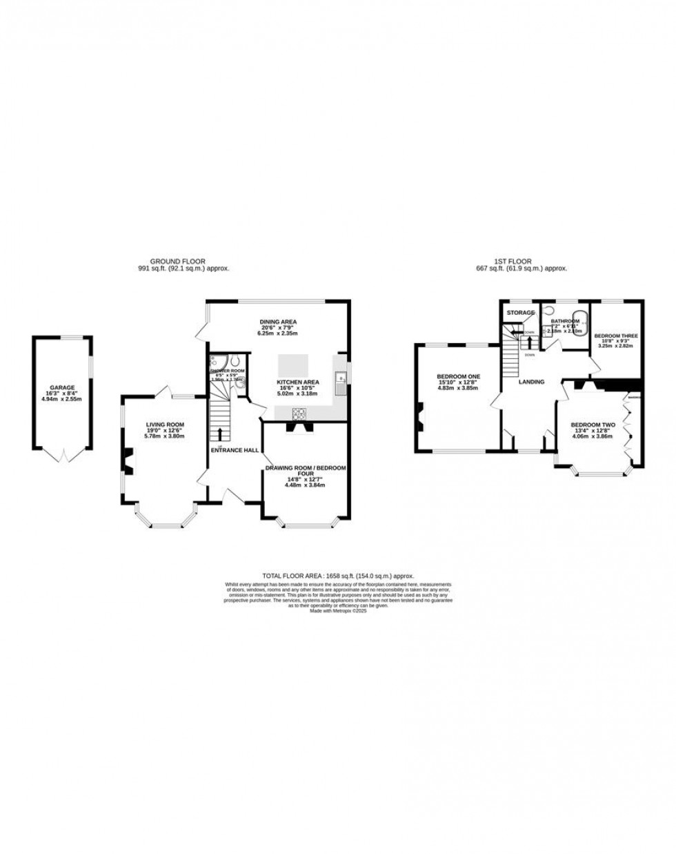 Floorplan for Hemdean Rise, Caversham, Reading