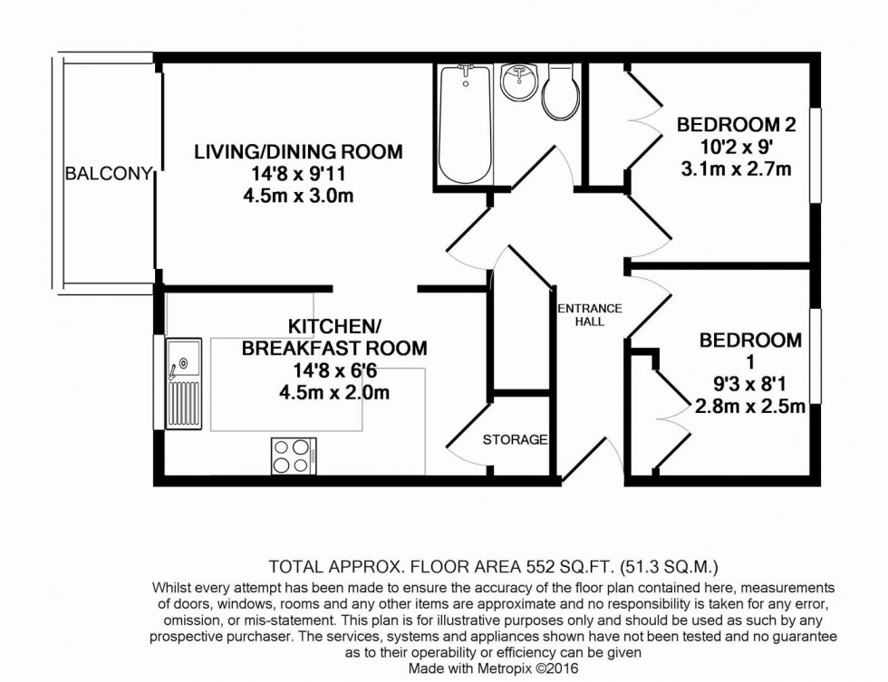 Floorplan for Cardinal Close, Caversham, Reading