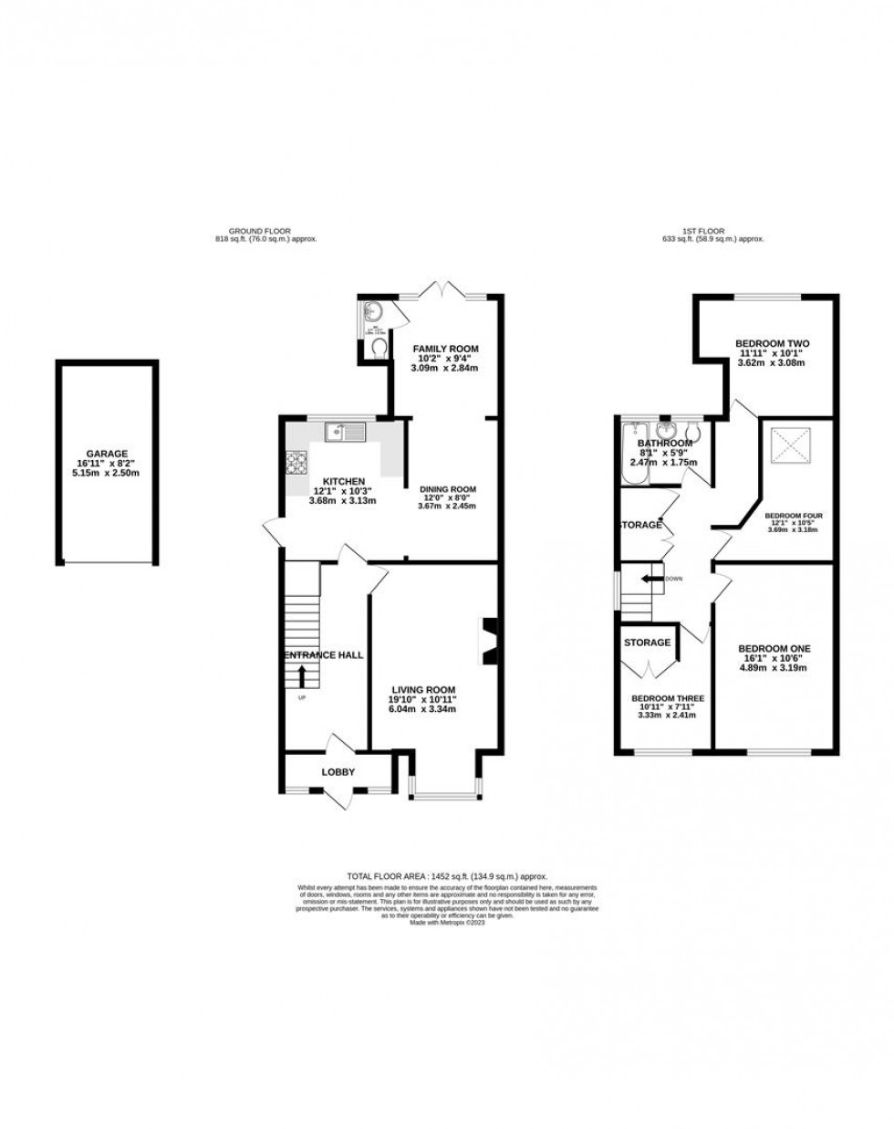 Floorplan for Blenheim Road, Caversham, Reading