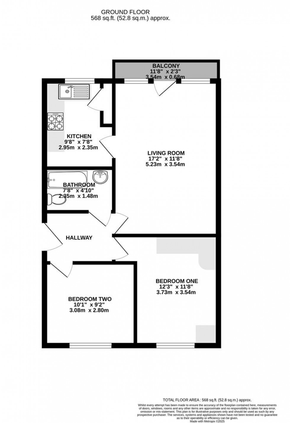 Floorplan for Elliotts Way, Caversham, Reading