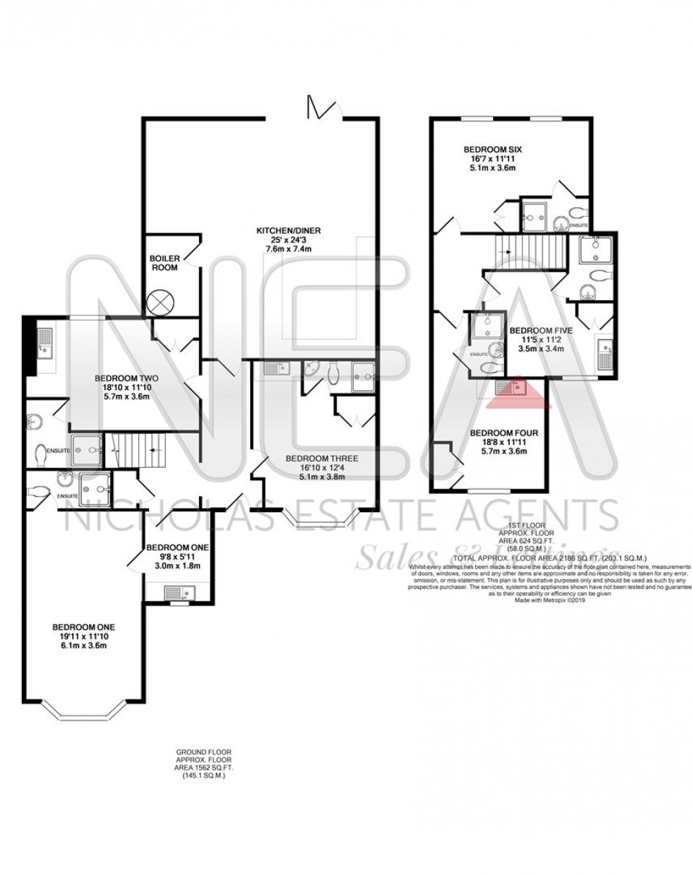 Floorplan for St. Johns Road, Caversham, Reading