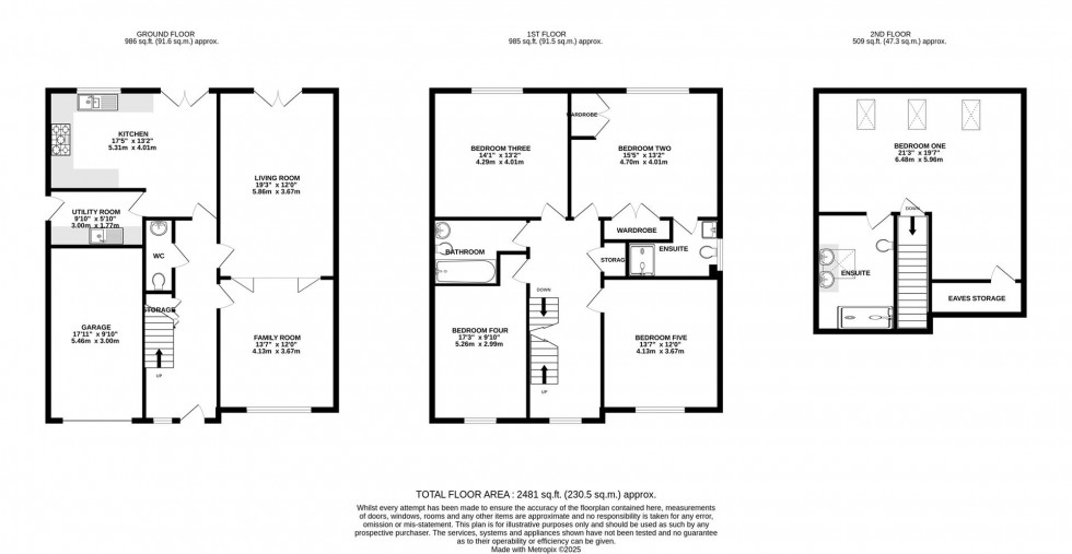 Floorplan for Charlotte Close, Caversham, Reading