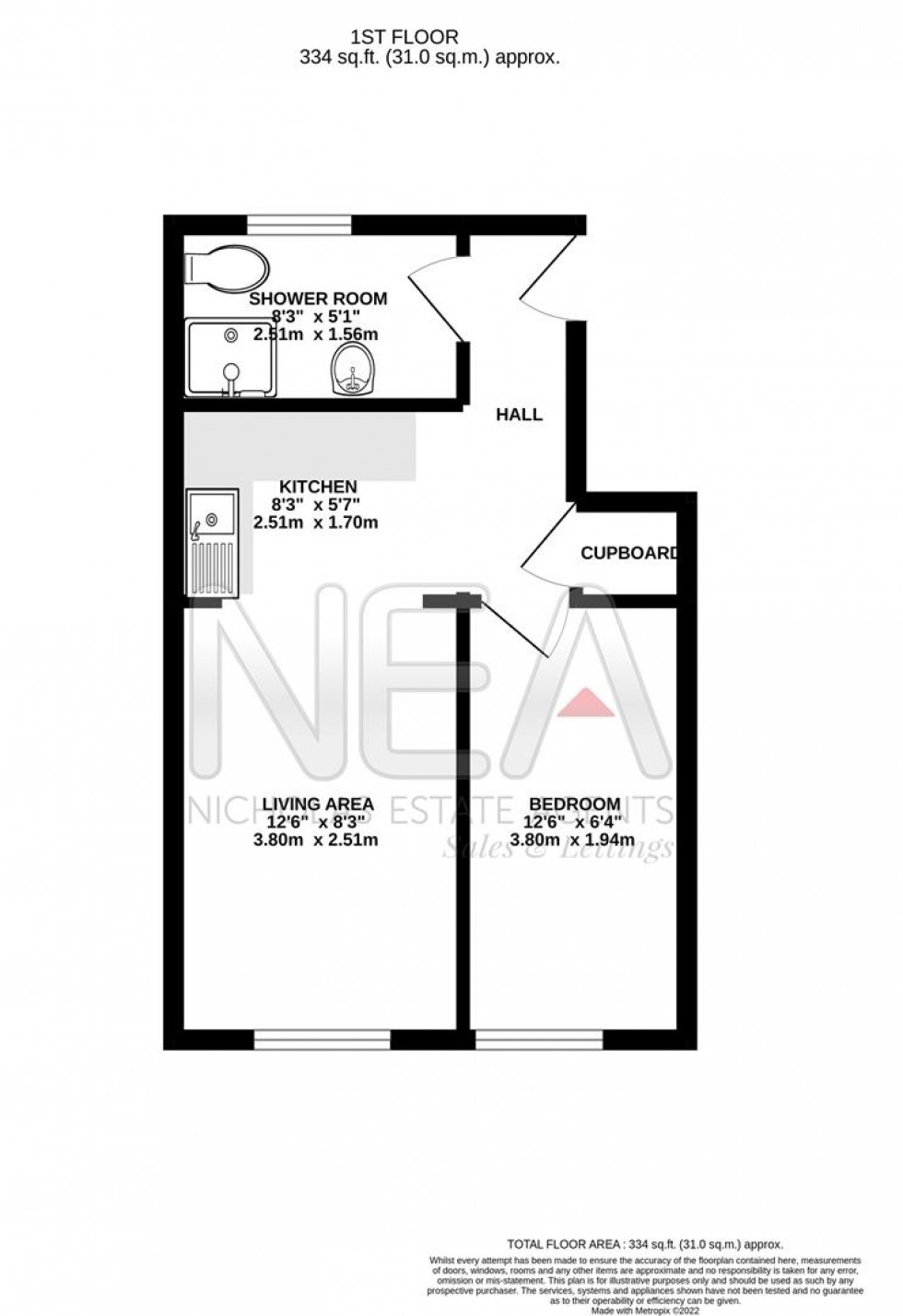 Floorplan for Priory Avenue, Caversham, Reading