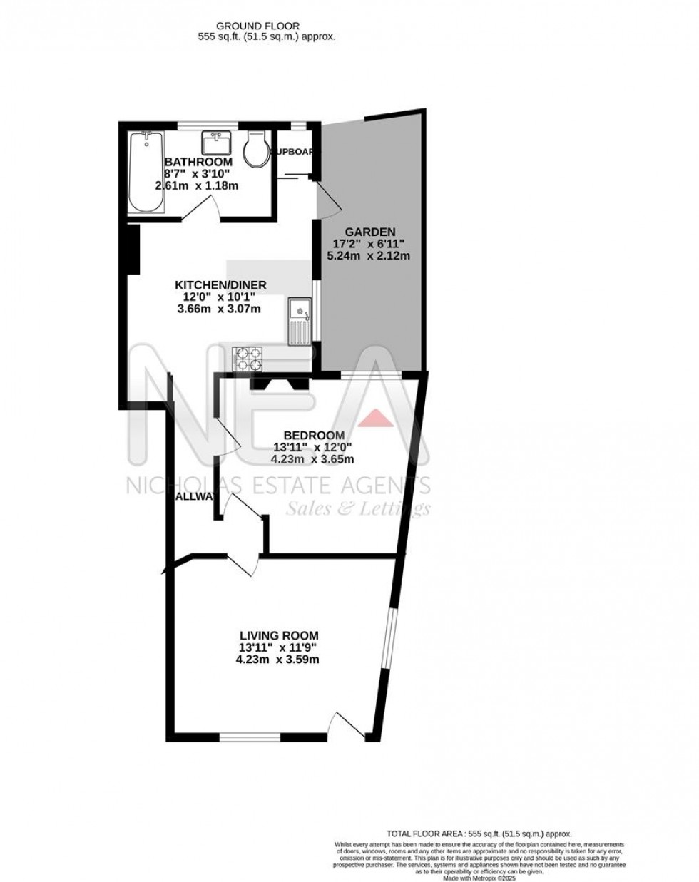 Floorplan for Kensington Road, Reading, Berkshire
