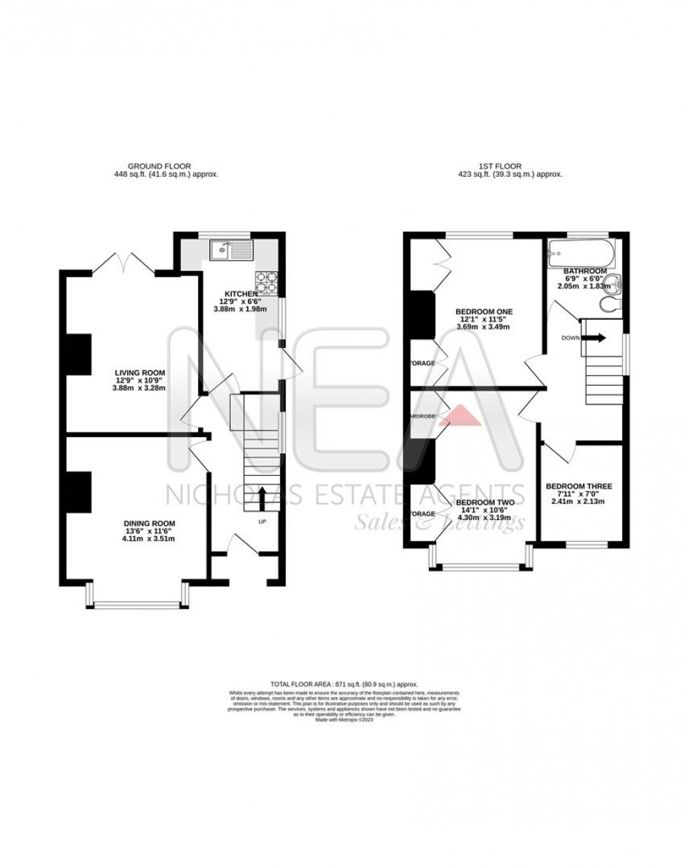 Floorplan for Gosbrook Road, Caversham, Reading