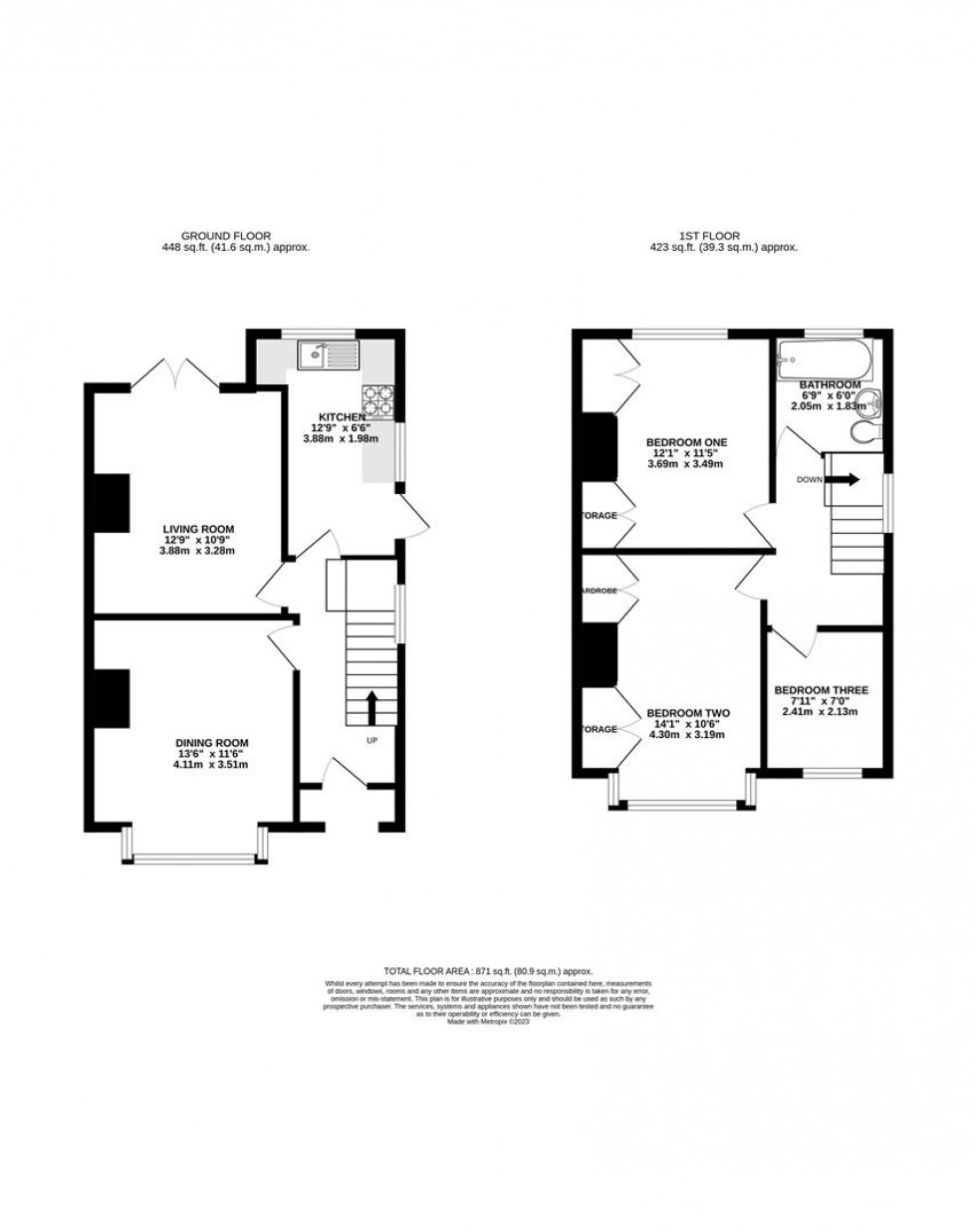 Floorplan for Gosbrook Road, Caversham, Reading