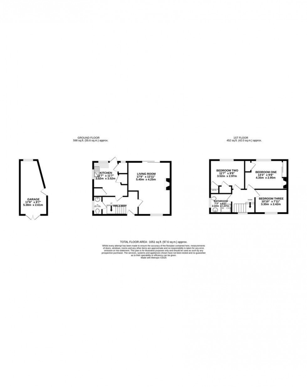 Floorplan for Buckingham Drive, Emmer Green, Reading