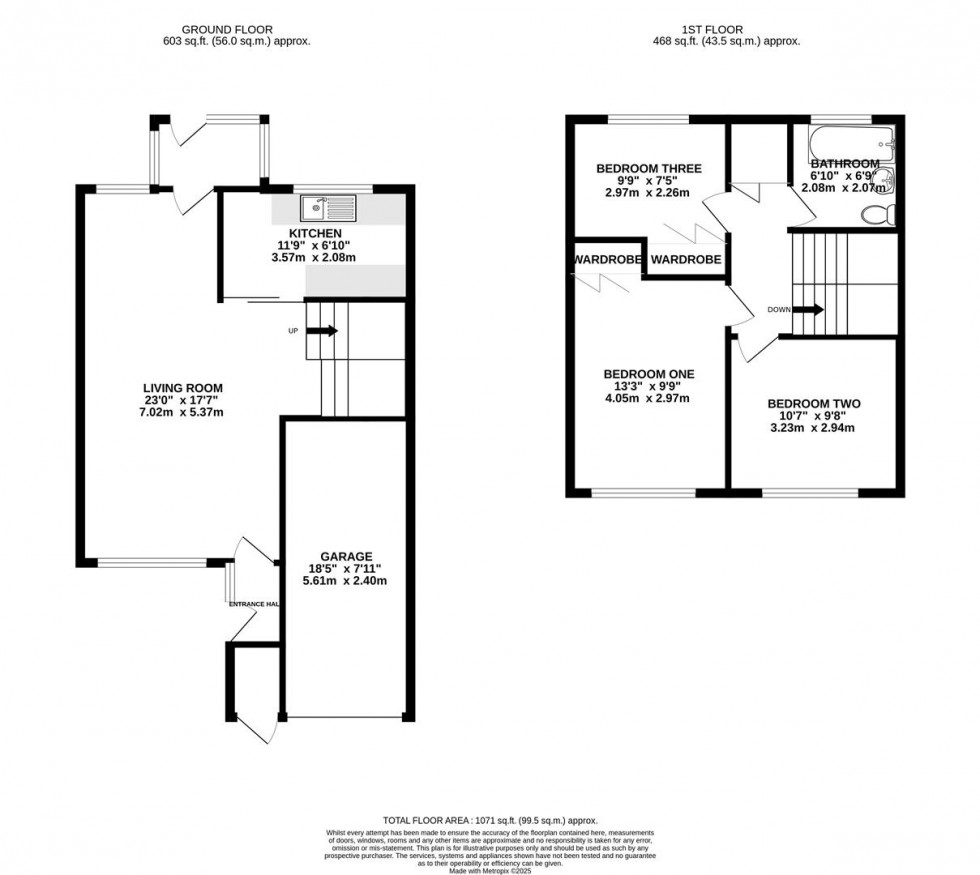 Floorplan for Highbridge Close, Caversham, Reading
