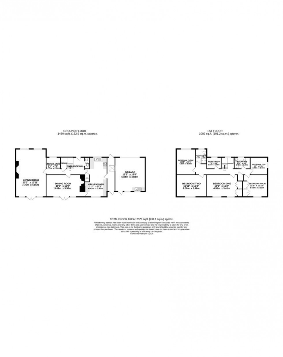 Floorplan for Coopers Pightle, Kidmore End, Reading