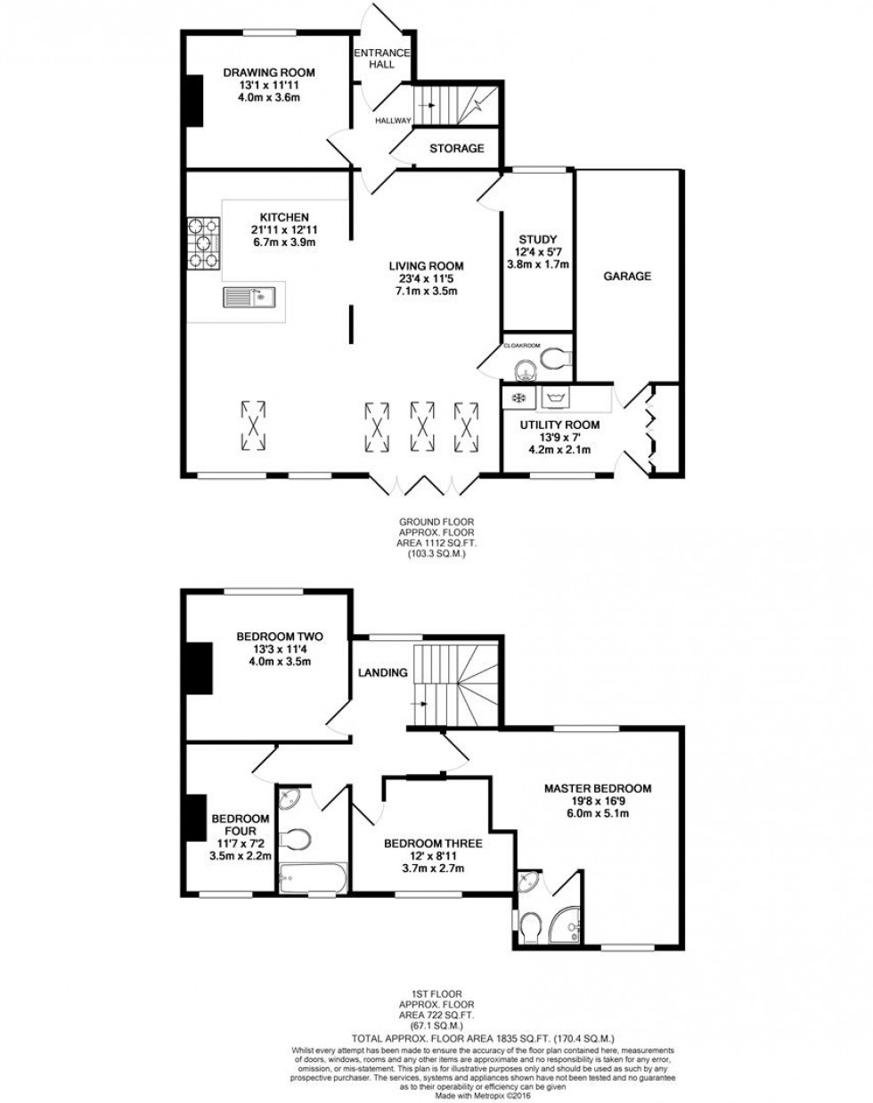 Floorplan for Woodcote Road, Caversham, Reading
