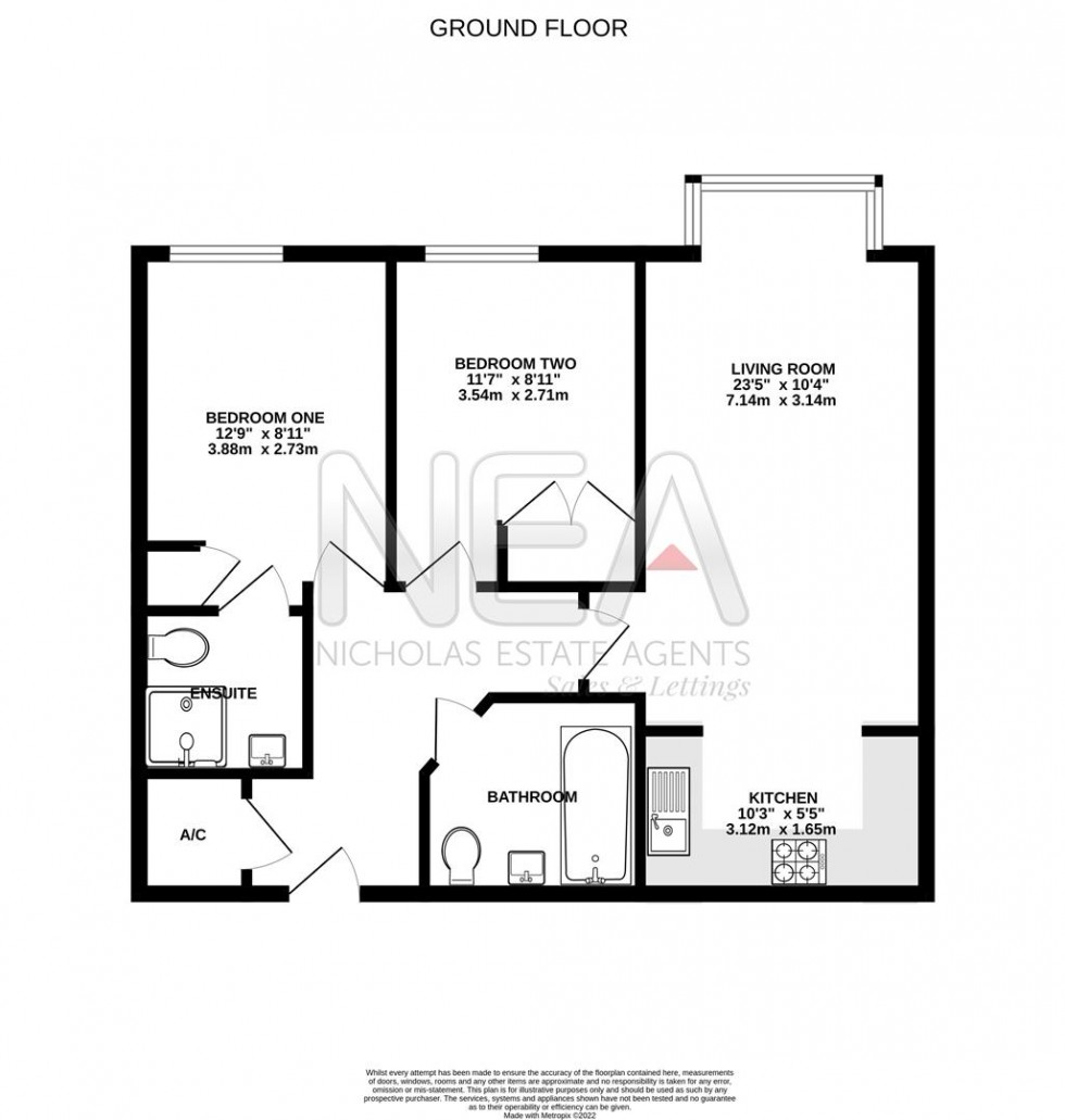 Floorplan for Kings Road, Reading