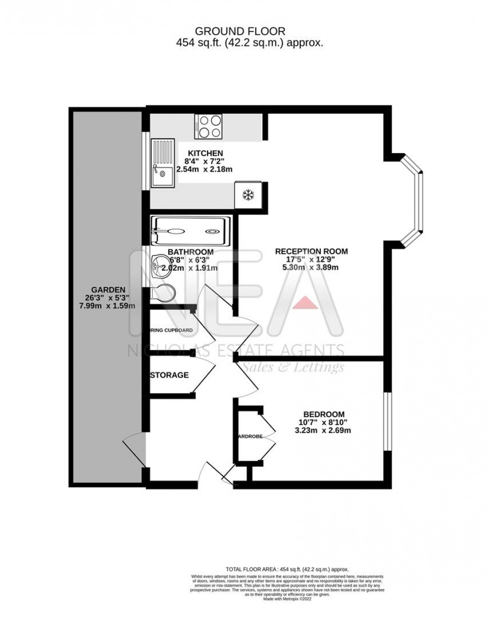 Floorplan for Simmonds Street, Holybrook, Reading