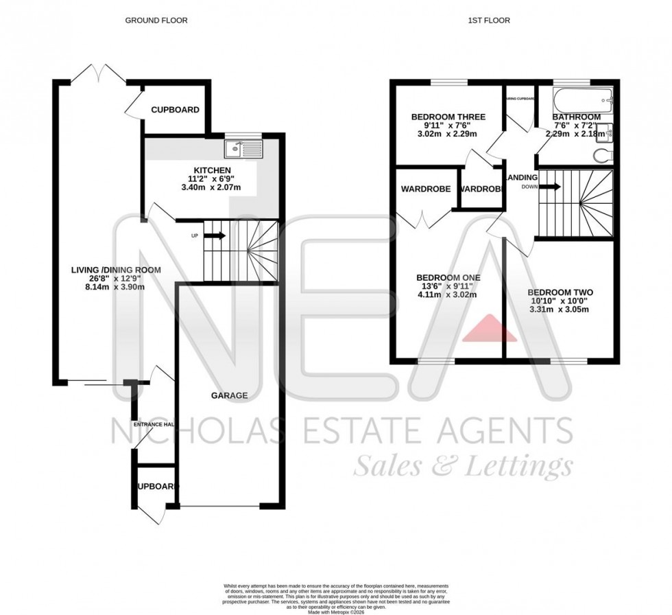 Floorplan for Lomond Avenue, Caversham, Reading